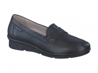 Chaussure mephisto velcro modele diva cuir lisse noir
